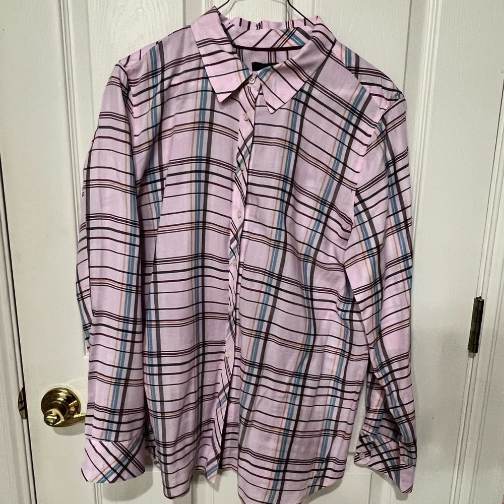 Talbots Button-up Blouse Size Large